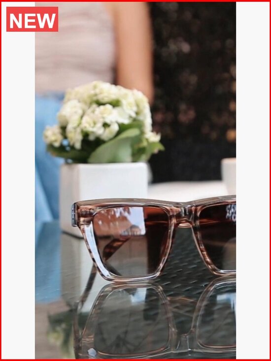 Oversized Square Cat Eye Polarized Sunglasses for Women